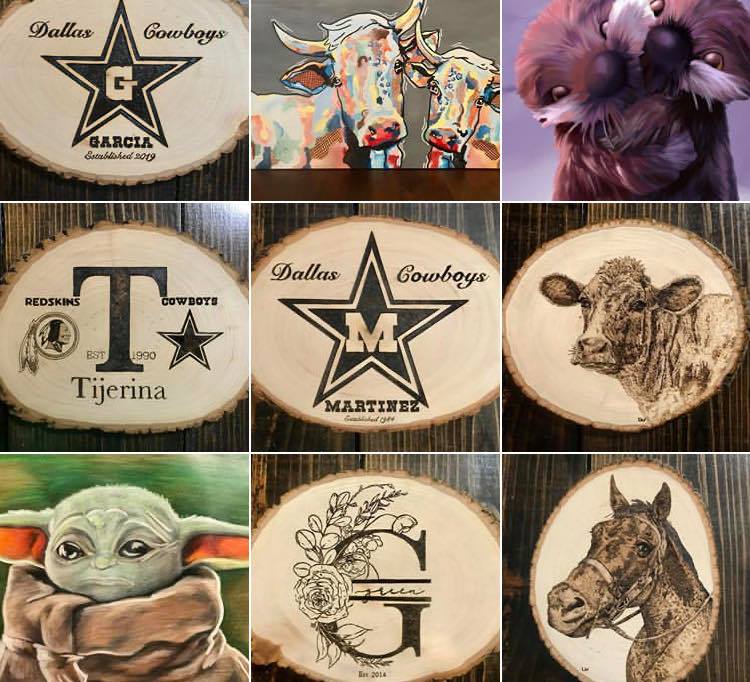 Wood Burning Art with Art by Loren